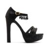 Sandalias negras altas plataforma RALLYS