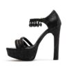 Sandalias negras glitter canutillos RALLYS