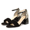 Sandalias color blanco negro fiesta RALLYS