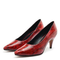 Stilettos color rojo animal print RALLYS