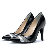 Stilletos taco alto charol negro RALLYS