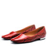 Ballerinas cuero rojo animal print RALLYS