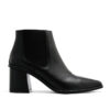 Botas cortas de cuero negro