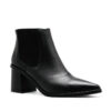 Botas cortas de cuero negro con elástico RALLYS