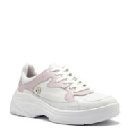 Zapatillas blancas y rosa