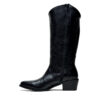 Botas texanas de cuero color negro RALLYS