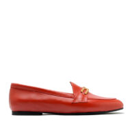 Zapatos tipo mocasín rojos