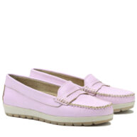 Mocasin cuero lila pastel RALLYS