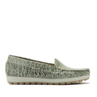 Mocasin verde grabado