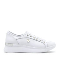 Zapatillas de cuero blanco