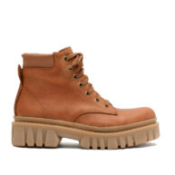 Borcegos de cuero color suela para mujer