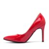 Zapatos Stilettos en charol rojo para mujer