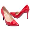 Zapatos Stilettos en charol rojo para mujer