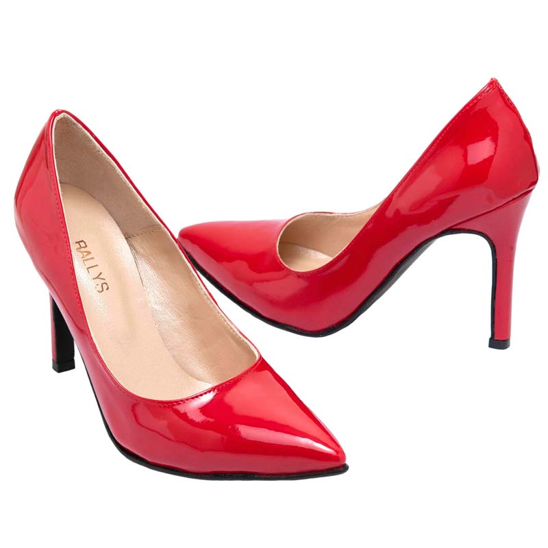 Stilettos en charol rojo para mujer - RALLYS