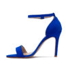 Sandalias en gamuza azul para mujer