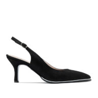 Zapatos en gamuza negra para mujer