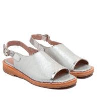 Sandalias bajas color plata