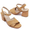 Sandalias color camel para mujer