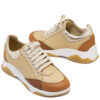 Zapatillas color suela beige combinadas para mujer