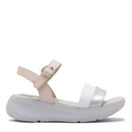 Sandalias multicolor base de goma para mujer