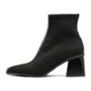 Bota corta negra elastizada