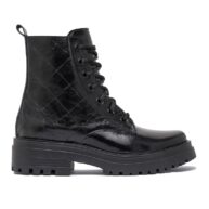 Borcegos charol negro matelasse