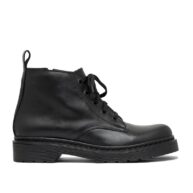 Borcegos cortos de cuero negro