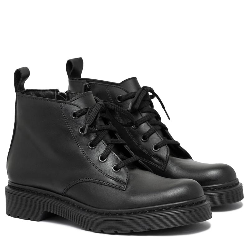 Borcegos bajos de cuero negro RALLYS