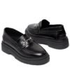 Mocasines de charol negro con estribo RALLYS