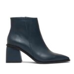 Bota corta de cuero azul