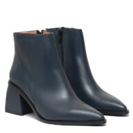 Bota corta de cuero azul