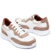 Zapatillas de cuero blanco y gamuza