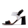 Sandalias negras y blancas RALLYS