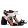 Sandalias negras y blancas RALLYS