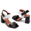 Sandalias negras y blancas RALLYS