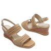 Sandalia beige taco chino RALLYS