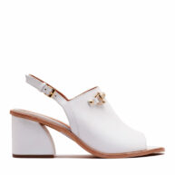 Sandalias blancas con estribo RALLYS