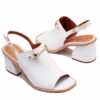 Sandalias blancas con estribo RALLYS