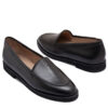 Mocasin clasico de cuero negro