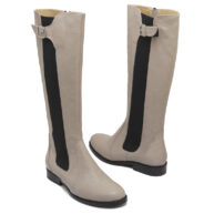 Botas largas color beige