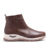 Bota corta sport de cuero color suela