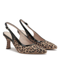 Zapato de cuero animal print y charol negro RALLYS 26594-3