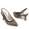 Zapato de cuero animal print y charol negro RALLYS 26594-4