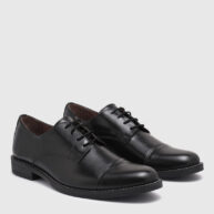 Zapato acordonado de cuero negro RALLYS - 26554