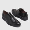 Zapato acordonado de cuero negro RALLYS - 26554