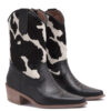 Texana de cuero vacuno blanco y negro RALLYS 26585-3