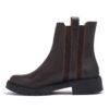 Bota corta de cuero marrón con elástico RALLYS - 26587