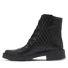 Borcego negro de cuero matelase con cierrre RALLYS 26602