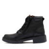 Borcego negro de cuero con doble cierrre RALLYS 26603