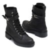 Borcego negro de cuero con cierrre RALLYS - 26617